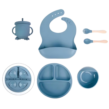 Set de silicona Feedo | Alimentación segura para bebés – Set de 6 piezas